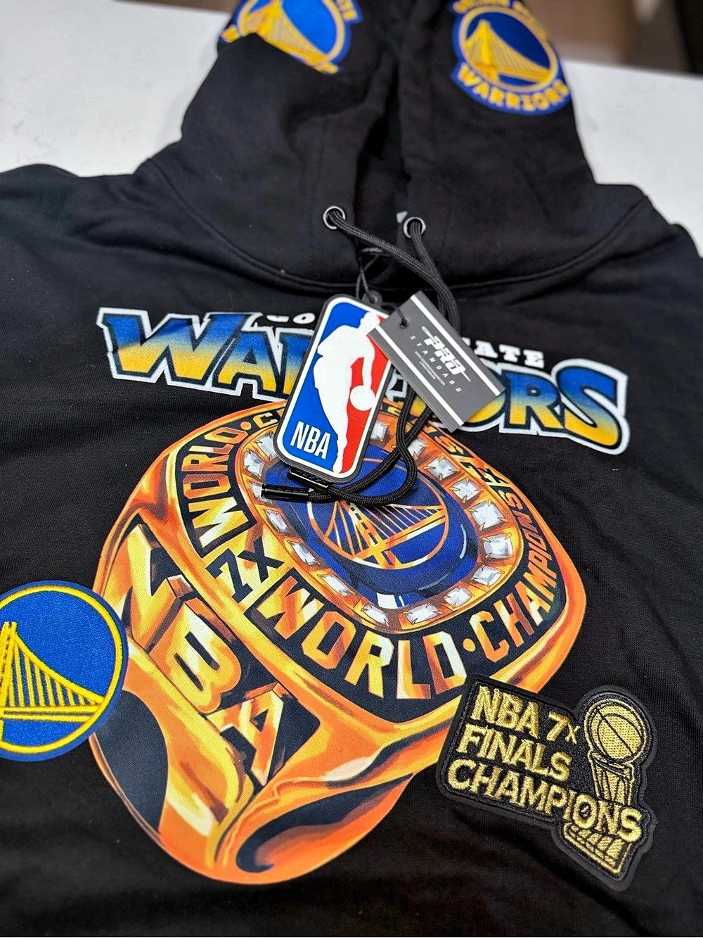 NBA Golden State Warriors 7x NBA Finals Champions Hoodie NWT